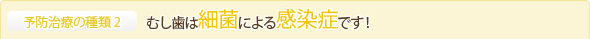 むし歯は細菌による感染症です！