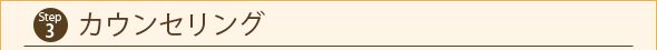Step3　カウンセリング